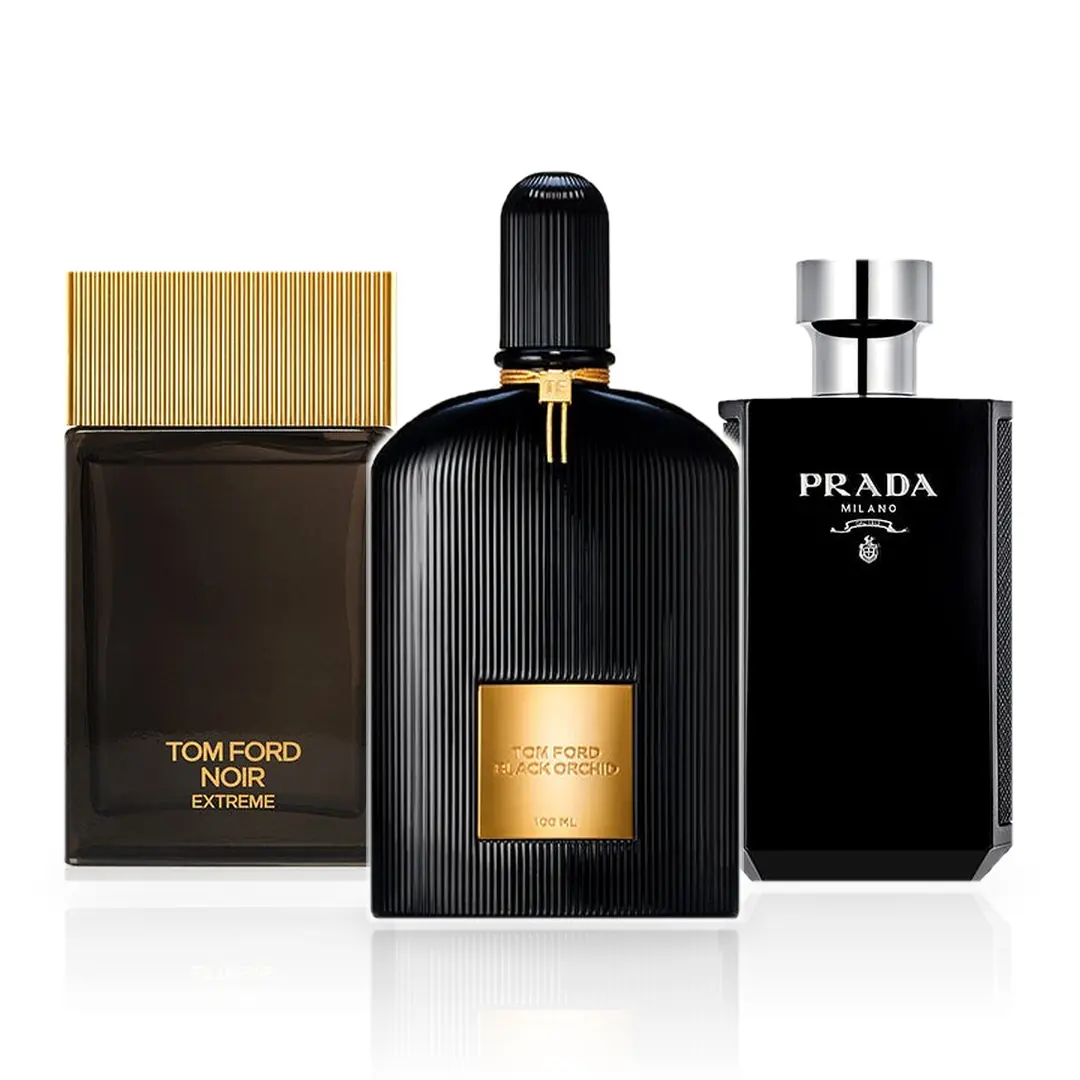 Pack de 3 Perfumes 100ML: Tom Ford Black Orchid, Tom Ford Noir Extreme y Prada L'Homme Intense